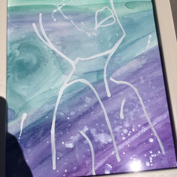 Watercolor woman painting - Picture 3 of 4